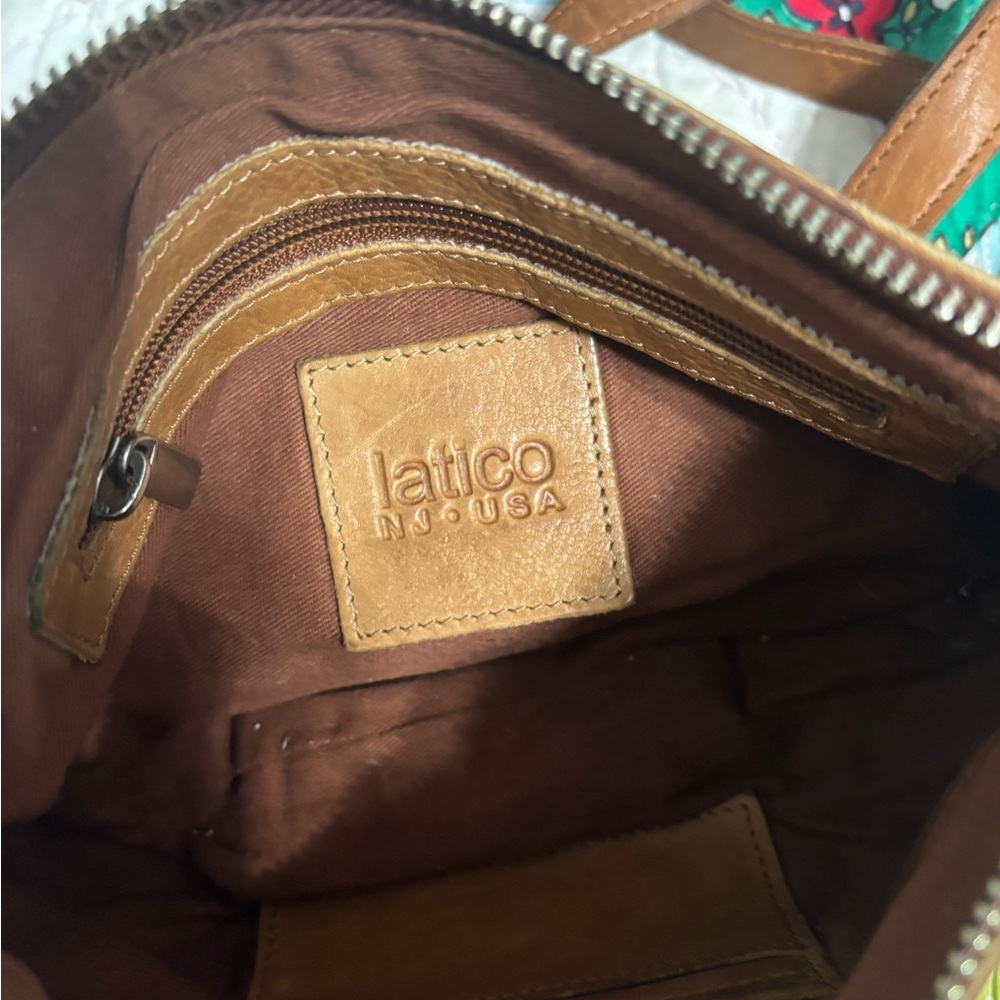 Latico Crosby Congac Leather Crossbody Saddle Bag - Picture 3 of 9